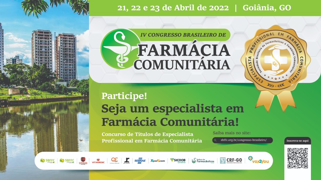 SBFFC realiza congresso para farmácia comunitária