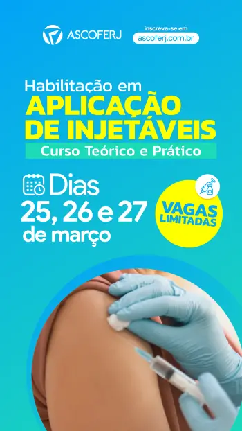 Banner Curso de Aplicação de Injetáveis