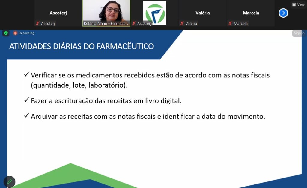 Ascoferj realiza curso online de Boas Práticas Farmacêuticas