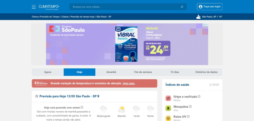 DPSP e Climatempo combinam dados para incentivar vacinação contra a gripe